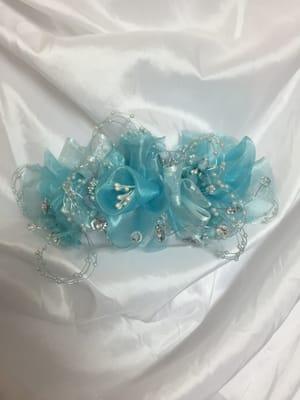 Custom silk headpiece