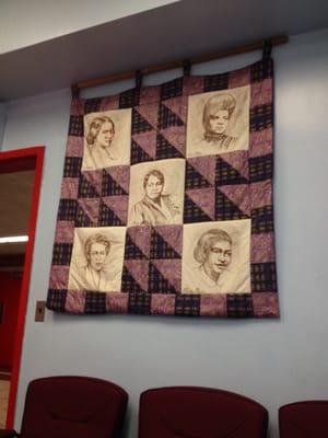 Love this quilt located in the main office