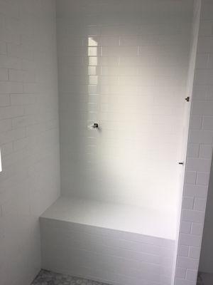 Bathroom with seating