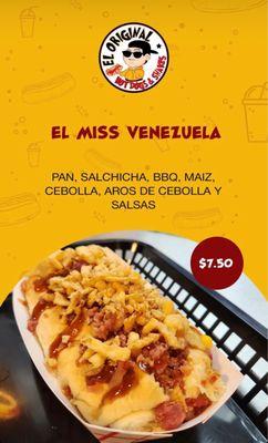 Miss Venezuela Hot dog