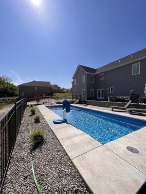 Pool, pavers, fire pit!