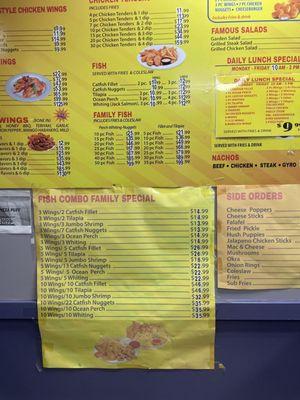 Full menu