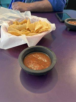 Yummy chips and salsa!