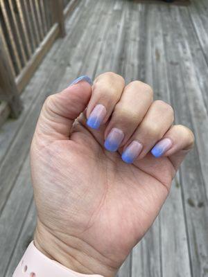 Ombré powder dip