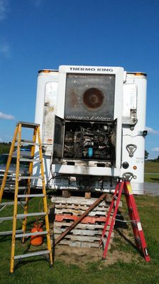 Repairing a Cooling system for a tractor trailer