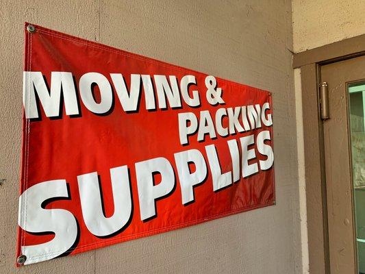 We have packing and moving supplies available.