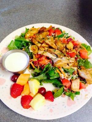 Connie's Chicken Salad, bursting with colorful produce & great flavor.