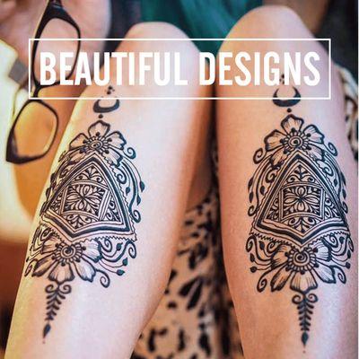 Beautiful Henna Tattoos with Newrain Salon