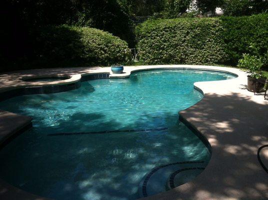 The pool that started it all.  My company moved me to Charleston in 2008.  We bought a house with a pool and the rest is history!!