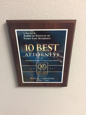 Voted 10 Best Attorneys 2019!