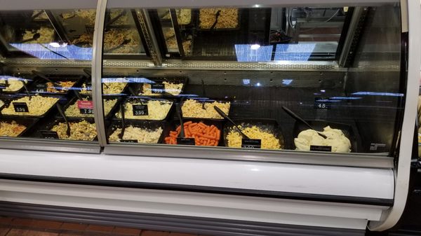 More half filled deli cases...