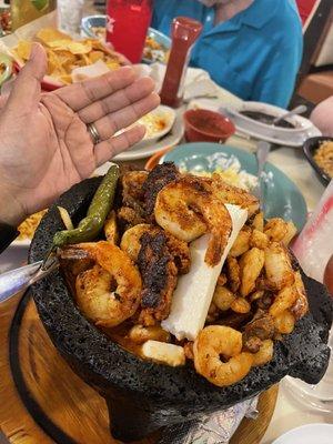 Molcajete. Server said it was for one person. It could have fed 2 easily