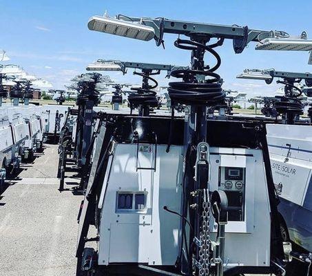 Solar canisters for night construction workers