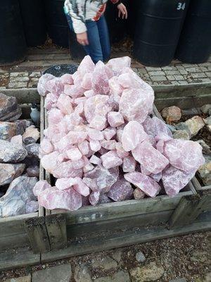 Rough Rose Quartz.