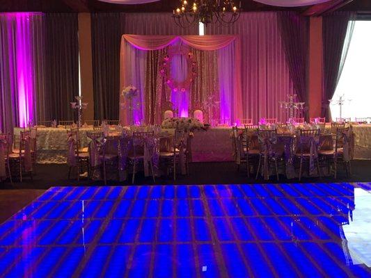 dance floor and main table