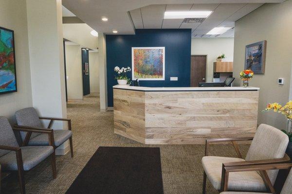 Front desk- Welcome to Dr. Sandvick and Associates!