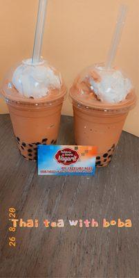 Thai tea boba