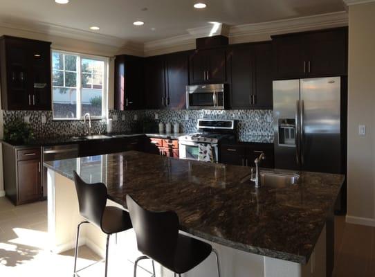 Custom home kitchen.