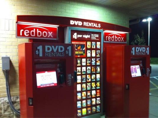 This store has dueling Redbox machines out front.