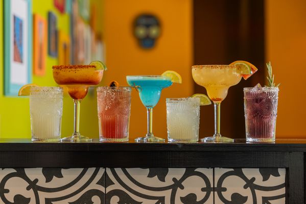 Top shelf Margaritas and drinks