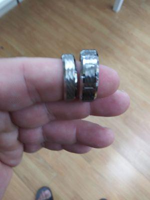 Titanium & tungsten rings