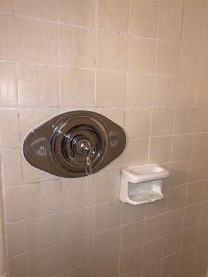 Completed example of shower valve conversion