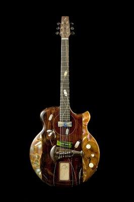 One of the Nouveau Guitars, on loan.