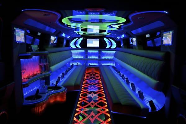 Stretch Escalade Limo Interior