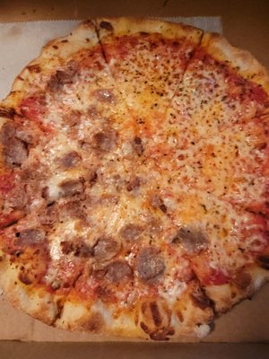 Half Sausage and garlic and Half cheese