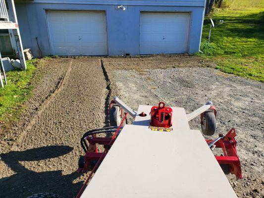 Gravel driveway resurfacing