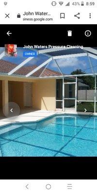 25% off Pool cage and pool deck Pressure Cleaning