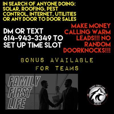 Looking for all sales agents to join the team!