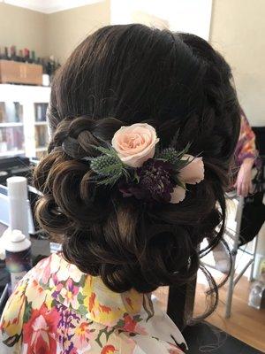 Bridal updo by Hana