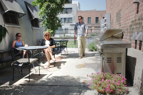 Outdoor courtyard