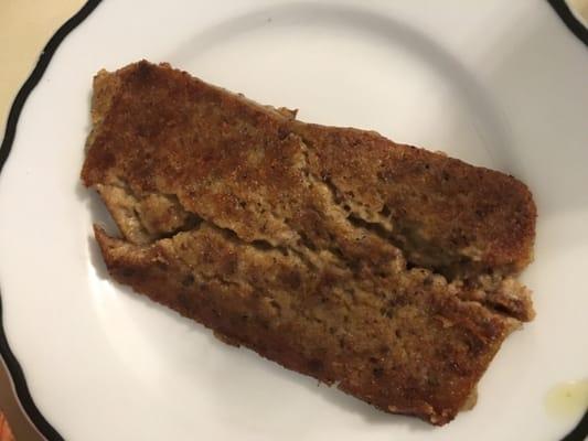 Raw scrapple - not edible