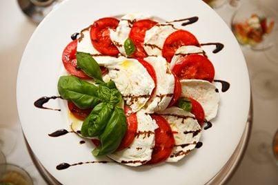 Caprese Salad with 18 traditional Balsamic Vinegar..