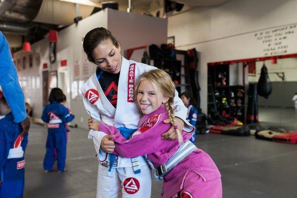 Our girls learn self-defense skills and gain self-confidence from great role models. Our female instructors are amazing!