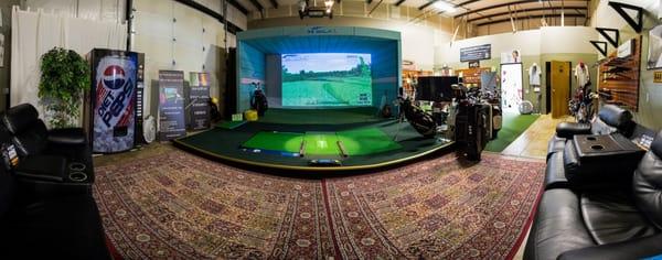 The most realistic and accurate golf simulator in the world. Up to 6 golfers can play at the same time. 96 golf courses to choose from.