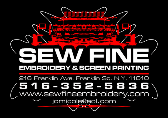 SEW FINE EMBROIDERY LOGO