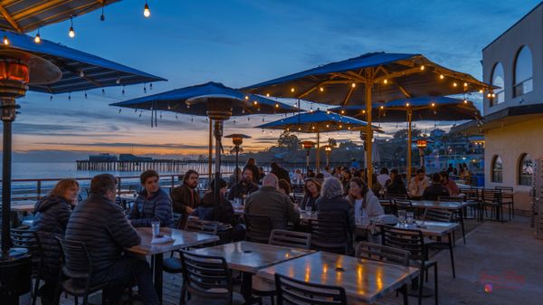 Outdoor dining at Zelda's is so picturesque.