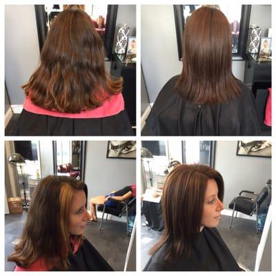 Before and After.. hair done by Sharon