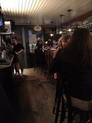 Bar area and high-tops at Casimir & Co.