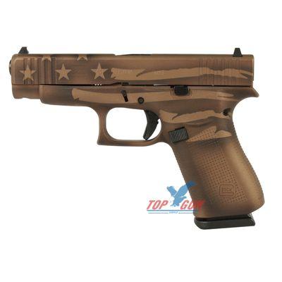 Glock 48 9mm - Battleworn Bronze Distressed Flag