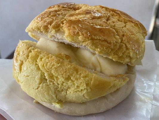 Hong Kong-Style Pineapple Bun With Butter