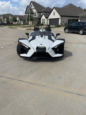 White Polaris Slingshot