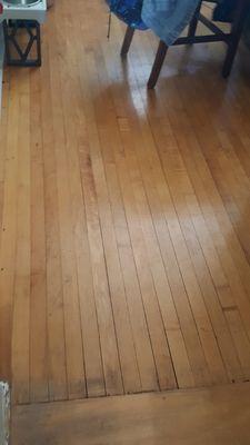 Wood floor restoration