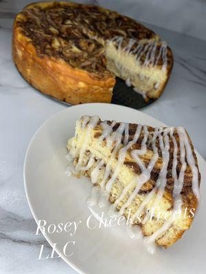 9" cinnamon roll cheesecake $40.00