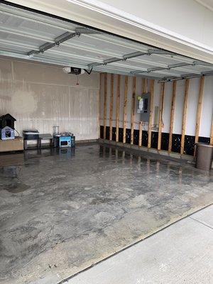 Power washed garage!