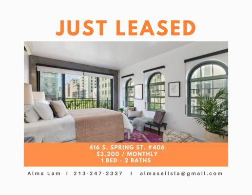 Just Leased by Alma Lam