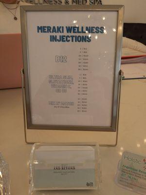 Menu of treatments